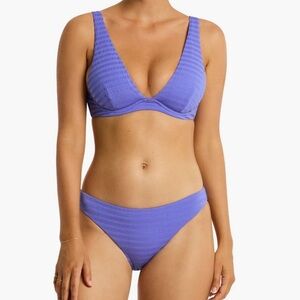 Sea level Women's Purple Bikini Set